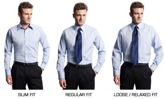Différents types de coupe de chemise